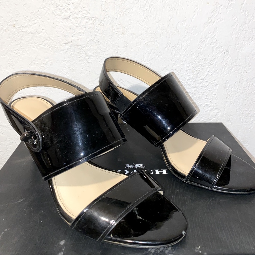 Black Coach Heels